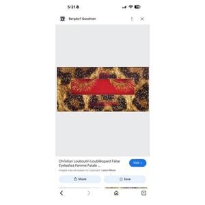 Christian Louboutin Loubiéopard False Eyelashes Femme Fatale